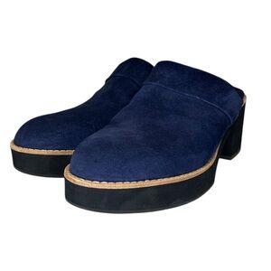 Eileen Fisher Suede Clogs, NEW